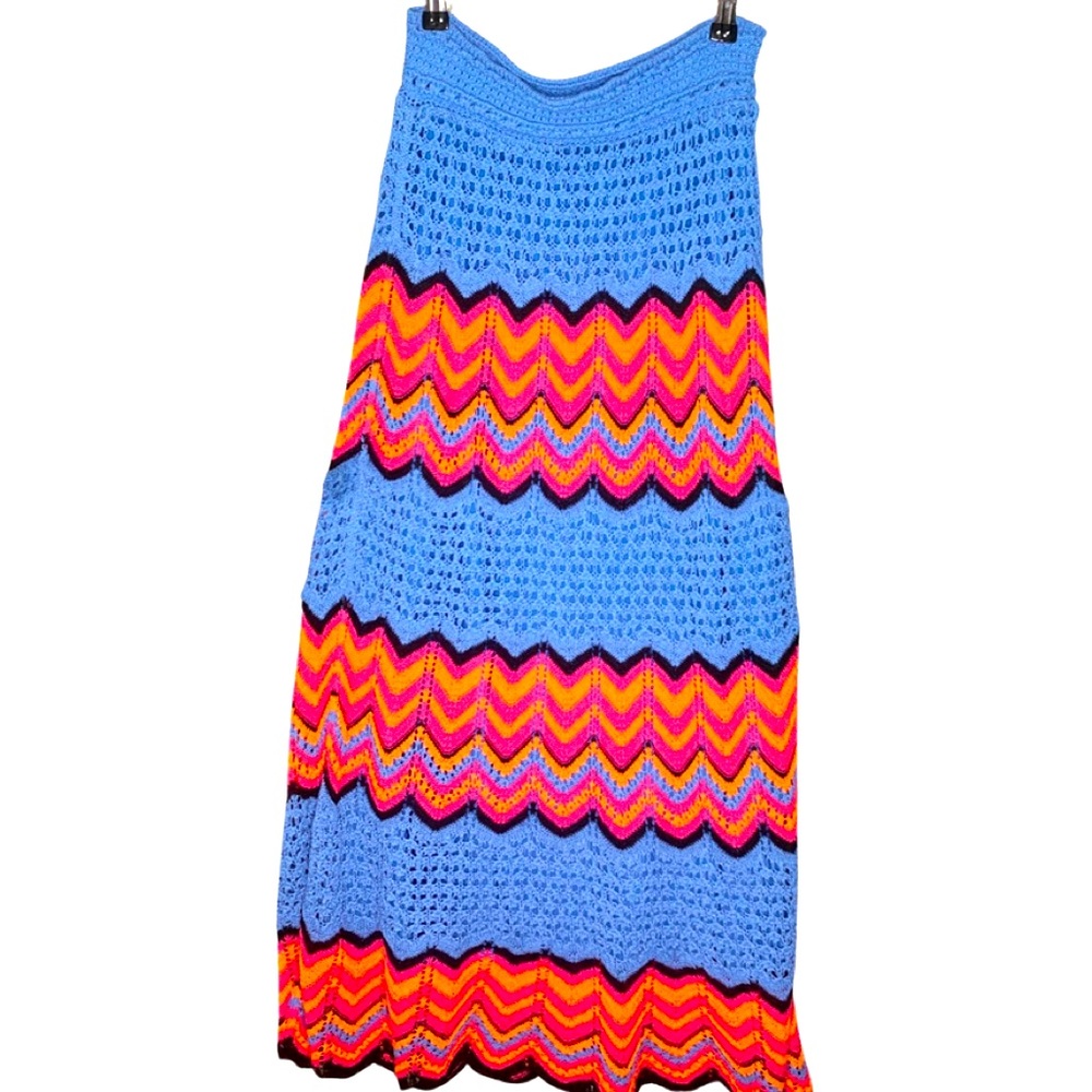 Zara crochet lined stretch skirt